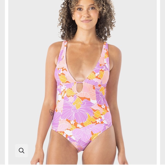 Roxy Pink and Orange Swimsuit - Picture 1 of 5